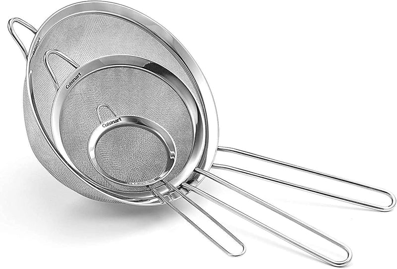 Cuisinart Mesh Strainers, 3 Pack Set, CTG-00-3MS Silver